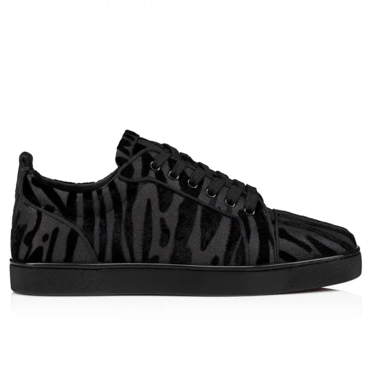 Louboutin Louis Junior "Velvet Quagga - Black" KickHaven Bulgaria