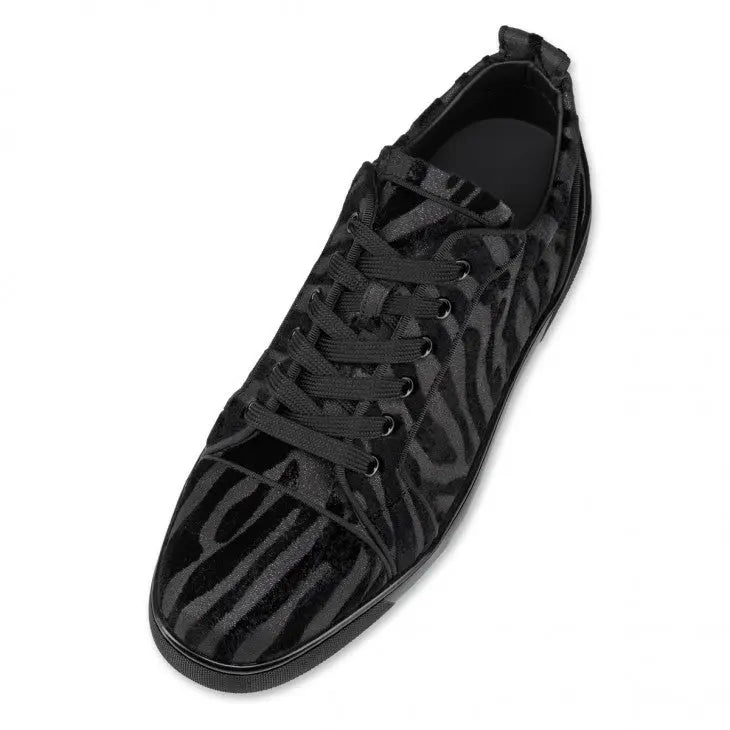 Louboutin Louis Junior "Velvet Quagga - Black" KickHaven Bulgaria