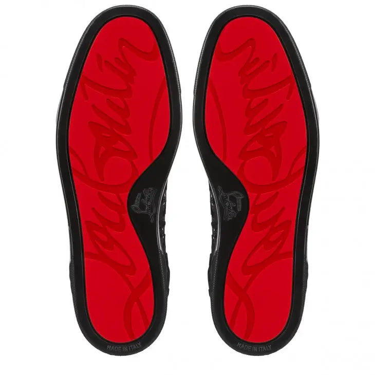 Louboutin Louis Junior "Velvet Quagga - Black" KickHaven Bulgaria