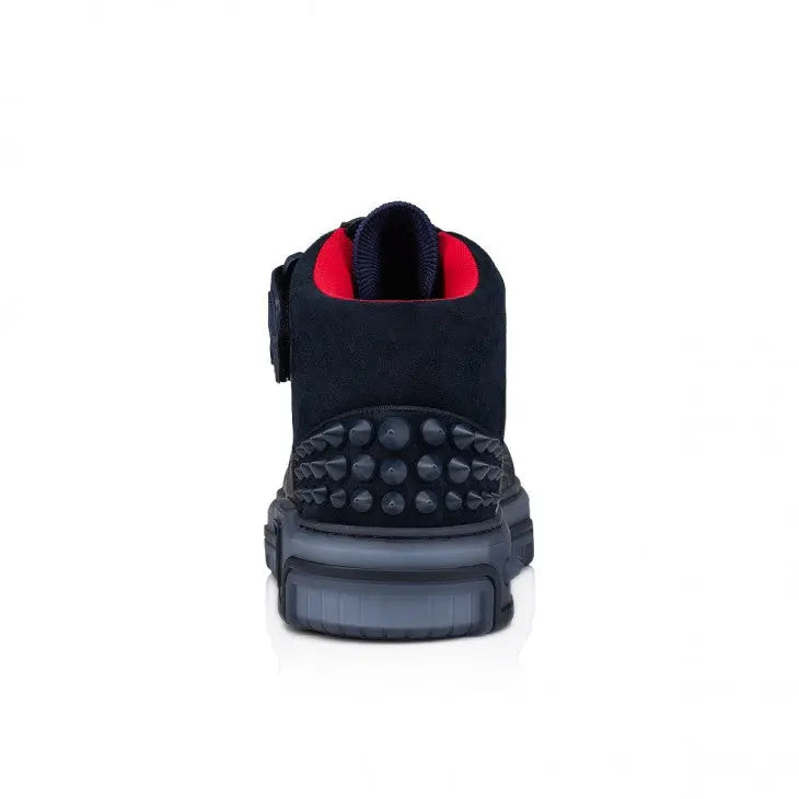 Louboutin Astroloubi Mid "Calf leather, suede and rubber - Navy" KickHaven Bulgaria