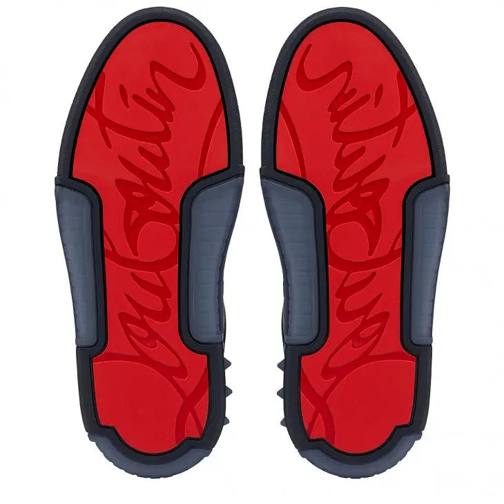 Louboutin Astroloubi Mid "Calf leather, suede and rubber - Navy" KickHaven Bulgaria