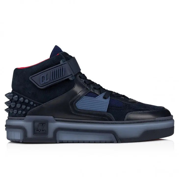 Louboutin Astroloubi Mid "Calf leather, suede and rubber - Navy" KickHaven Bulgaria