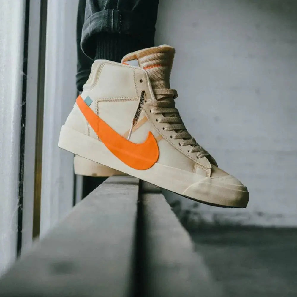 Off-White x Nike Blazer Orange SPOOKY PACK KickHaven Bulgaria