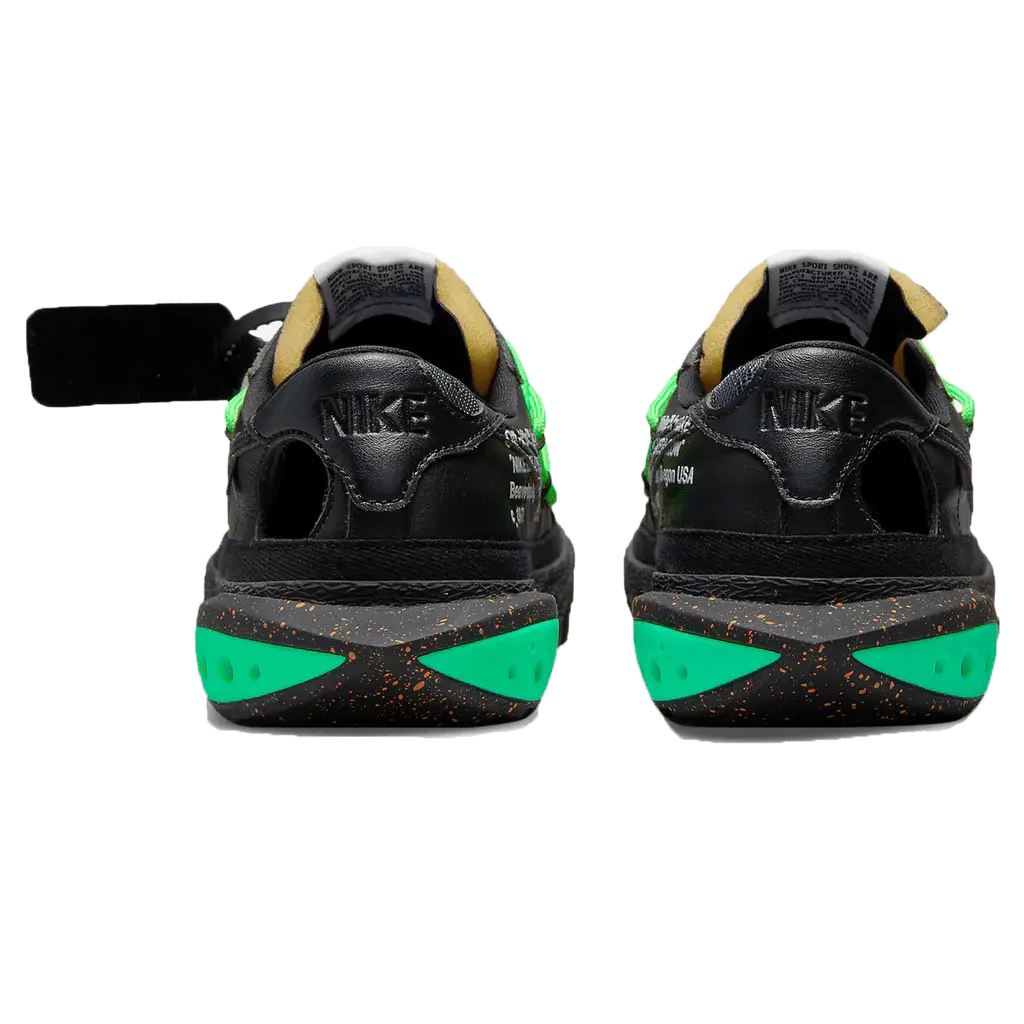 Off-White x Nike Blazer Low 'Black Electro Green' KickHaven Bulgaria