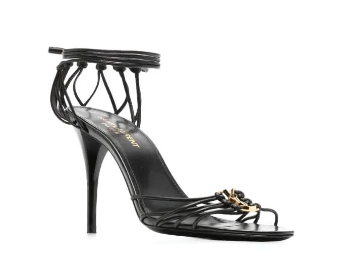 Saint Laurent 90mm Babylone Cassandre-plaque leather sandals KickHaven Bulgaria KickHaven Bulgaria