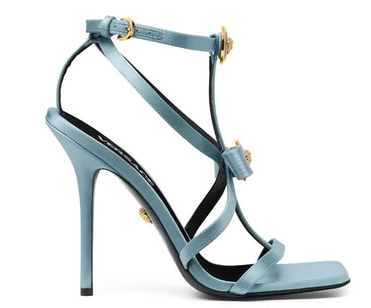 Versace Gianni ribbon satin caged sandals KickHaven Bulgaria KickHaven Bulgaria