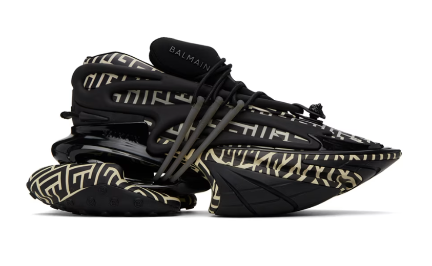 Balmain Black & White Unicorn Sneakers