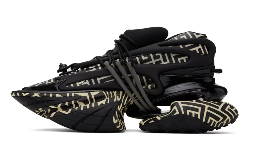 Balmain Black & White Unicorn Sneakers