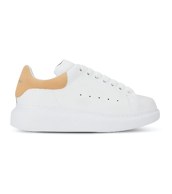 Alexander McQueen Heel Tab 'White & Beige'