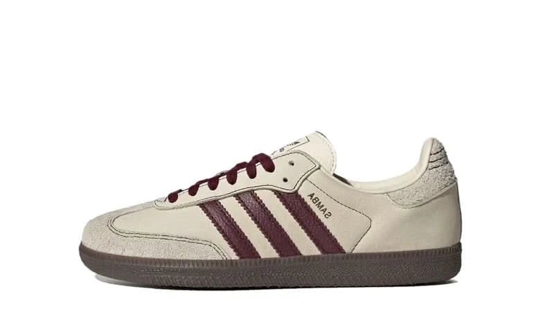 Adidas Samba OG Wonder White Maroon KickHaven Bulgaria KickHaven Bulgaria