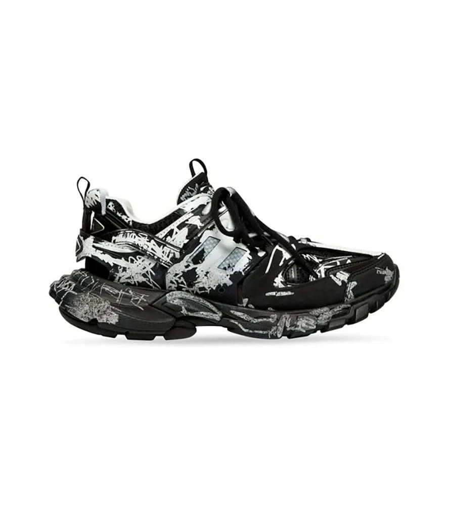 Balenciaga Track Grafitti Mesh 'White/Black' - Доставка за 1 работен ден KickHaven Bulgaria KickHaven Bulgaria