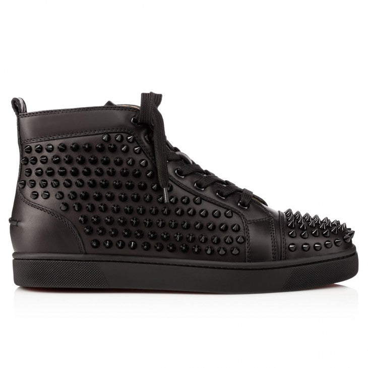 Louboutin Louis Spikes "Calf leather and spikes - Black"