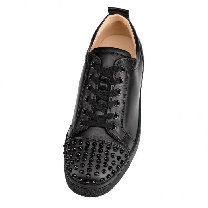 Louboutin Louis Junior Spikes "Calf leather and spikes - Black" - Доставка за 1 работен ден Доставка за 1 ден