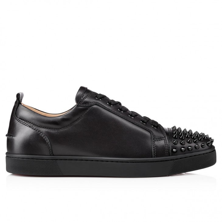 Louboutin Louis Junior Spikes "Calf leather and spikes - Black"