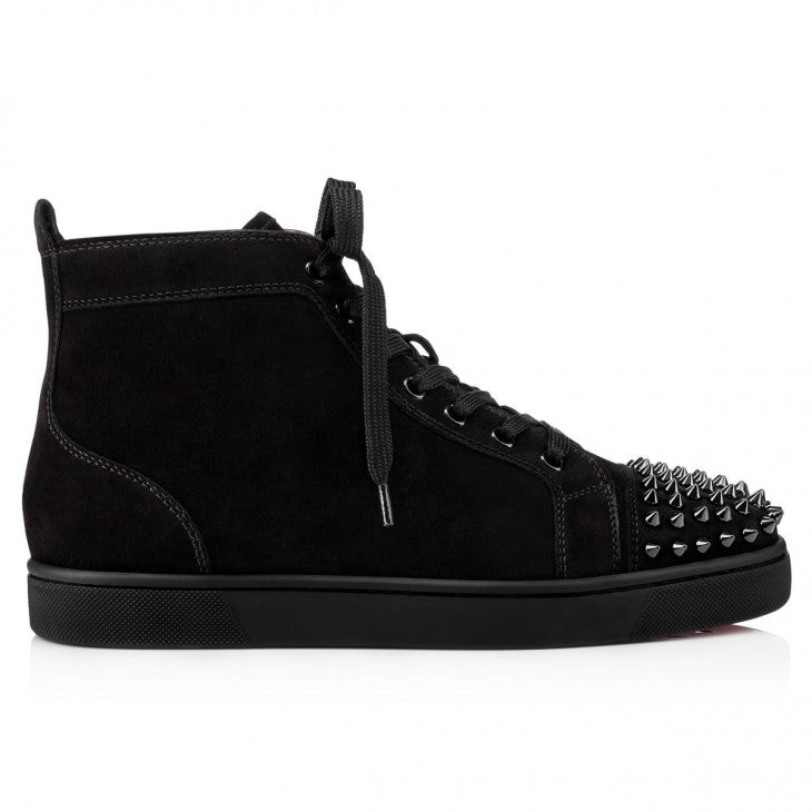 Louboutin Lou Spikes "Suede - Black"