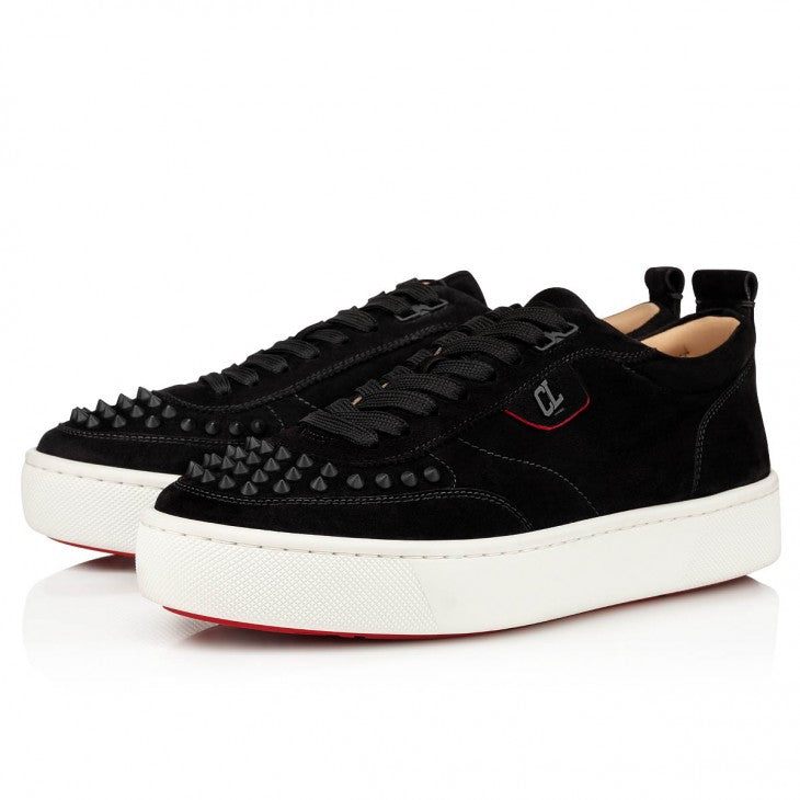 Louboutin Happyrui Spikes "Suede calf and spikes - Black"