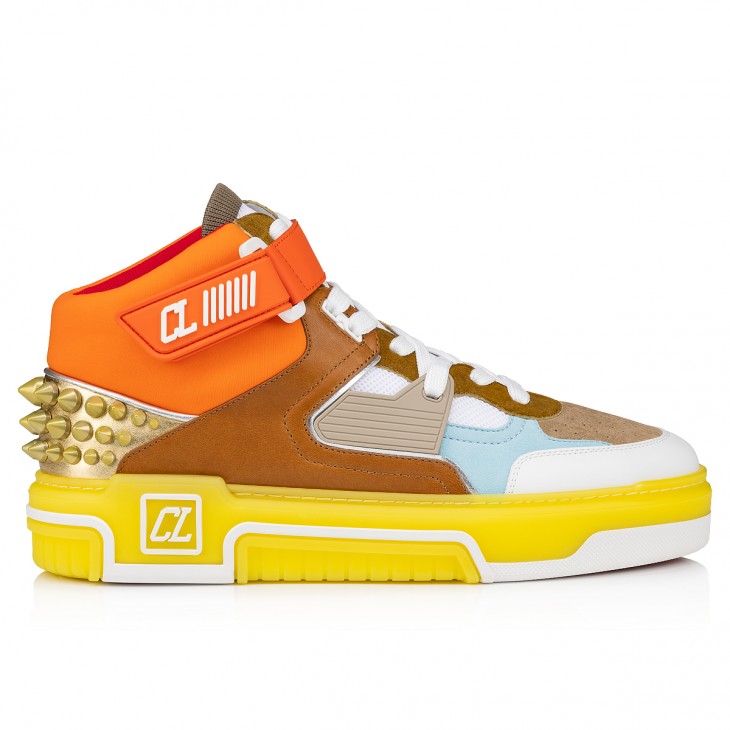 Louboutin Astroloubi Mid "Calf leather, suede and rubber - Multicolor"