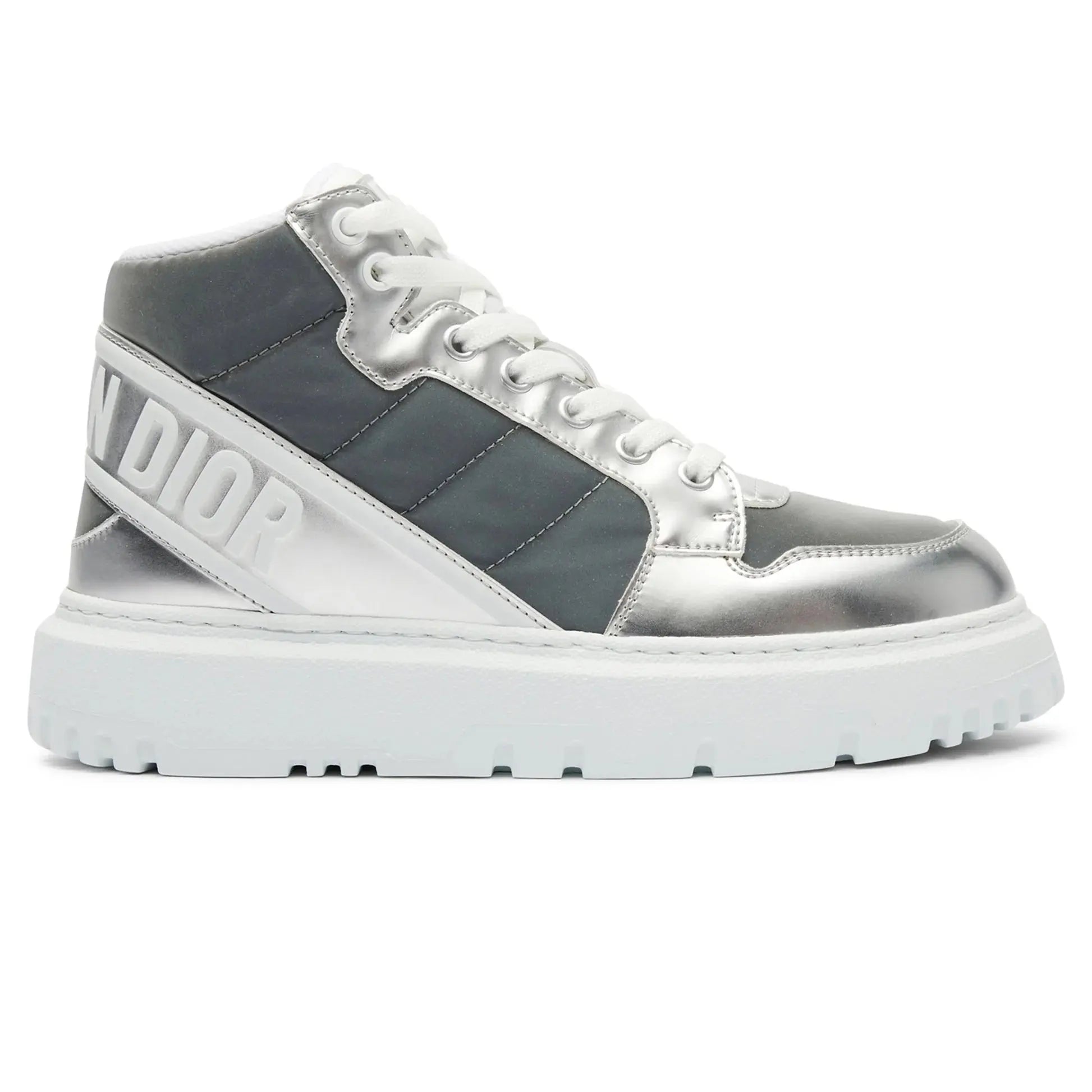Dior D-Player Grey Reflective Quilted Nylon Trainer - Доставка за 1 работен ден