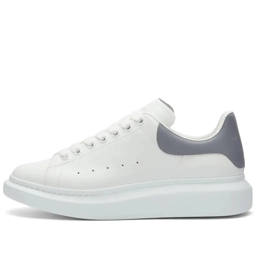 Alexander McQueen Heel Tab 'White & Gun Grey' KickHaven Bulgaria