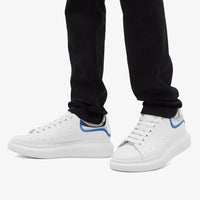 Alexander McQueen Heel Tab 'White & Silver'