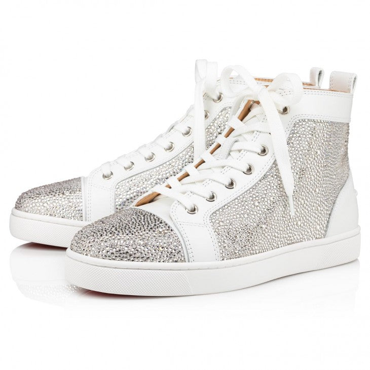 Louboutin Louis "Suede and strass - White"