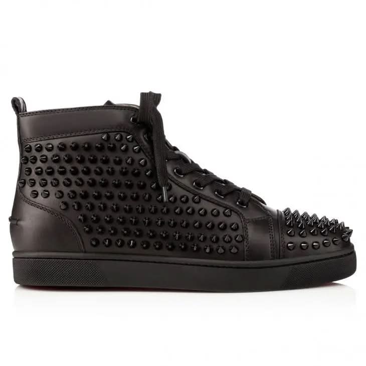 Louboutin Louis Spikes "Calf leather and spikes - Black" - Доставка за 1 работен ден KickHaven Bulgaria  KickHaven Bulgaria