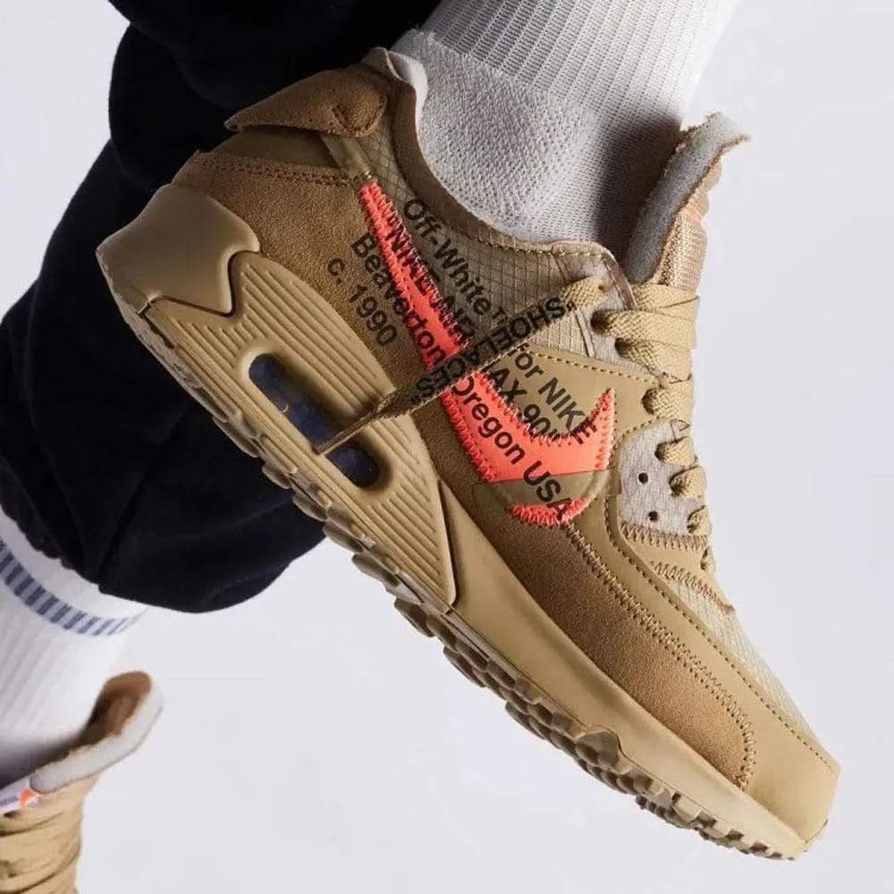 Off-White x Nike Air Max 90 Desert Ore KickHaven Bulgaria  KickHaven Bulgaria