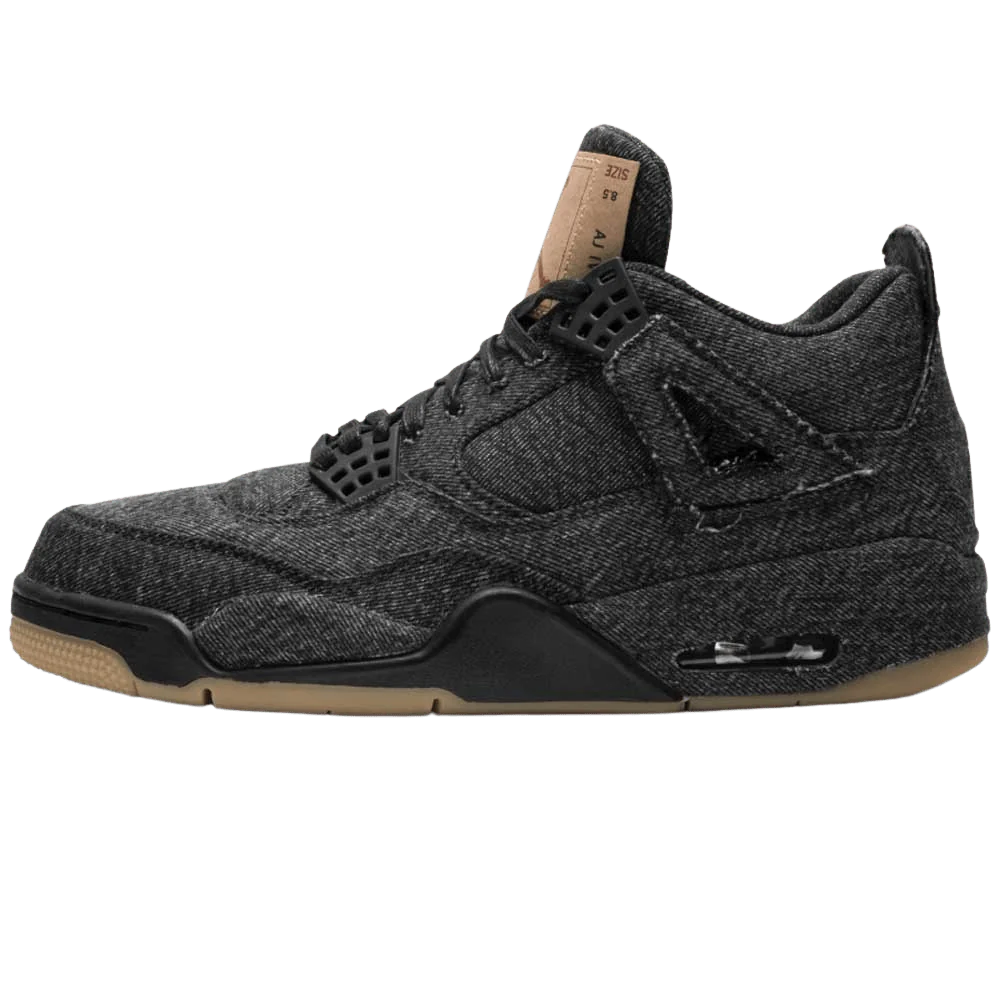 Levis x Nike Air Jordan 4 Black