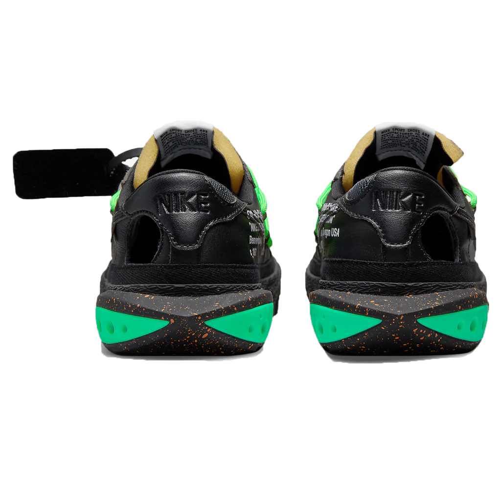 Off-White x Nike Blazer Low 'Black Electro Green'