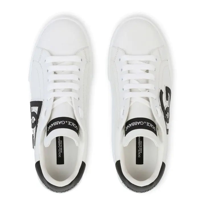 Dolce & Gabbana Portofino logo-tag leather sneakers KickHaven Bulgaria