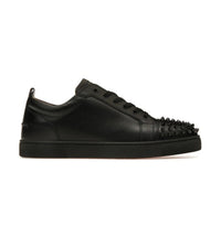 Louboutin Louis Junior Spikes "Calf leather and spikes - Black"