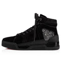 Louboutin Louis "Patent calf leather, Veau velours and strass"
