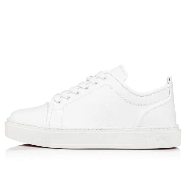 Louboutin Adolon Junior "Recycled polyester and bio-based materials - White" - Доставка за 1 работен ден KickHaven Bulgaria  KickHaven Bulgaria