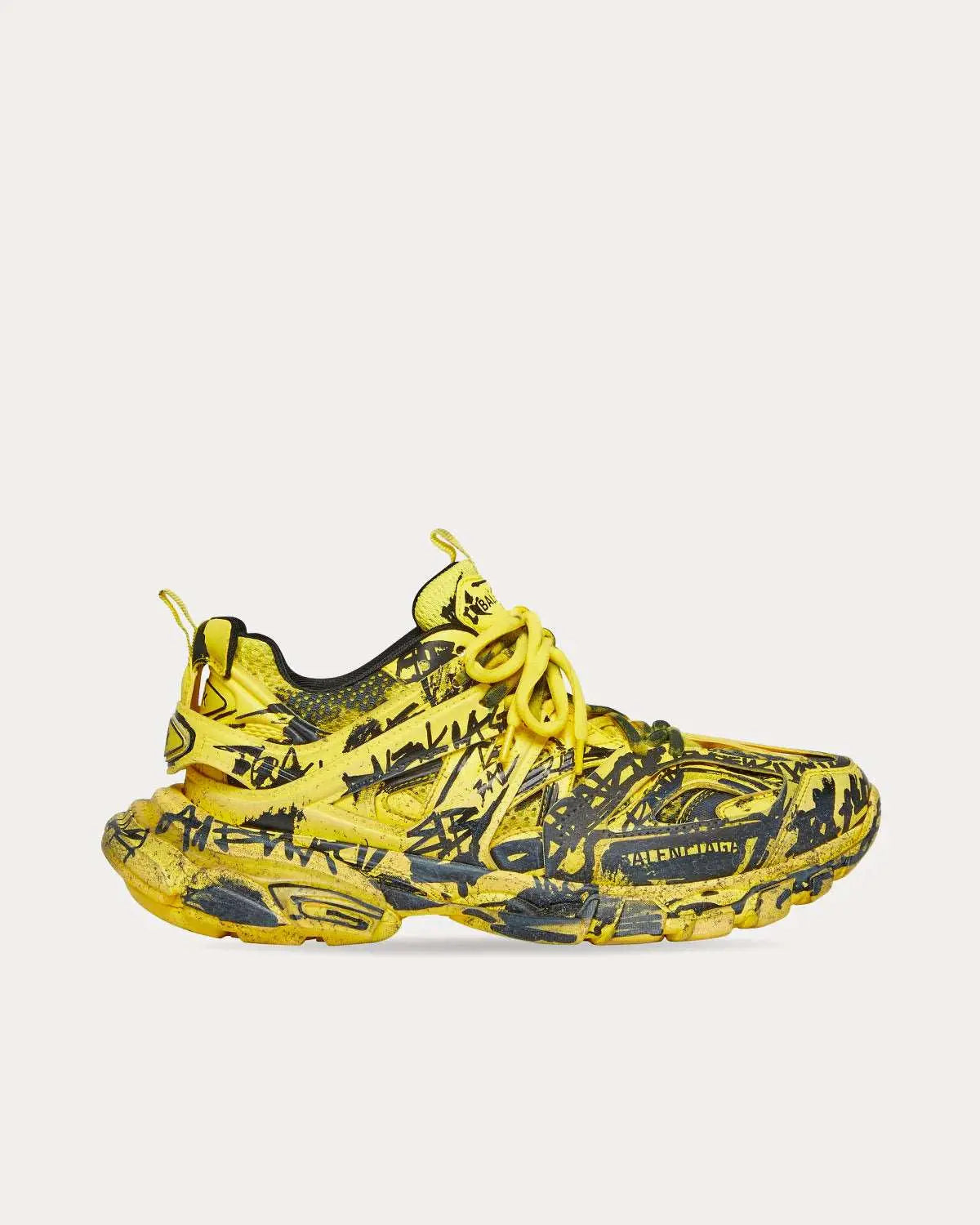 Balenciaga Track Grafitti Mesh 'Yellow/Black'