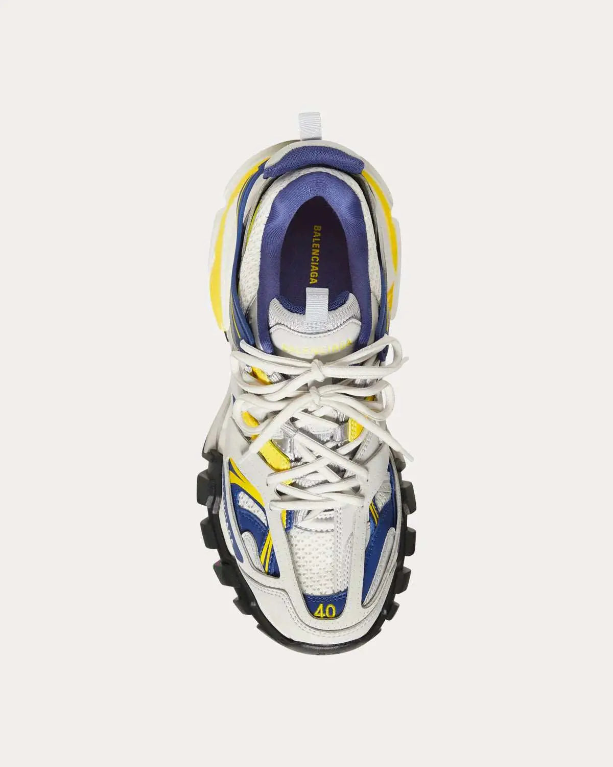 Balenciaga Track Mesh 'White/Dark Blue/Yellow/Grey'