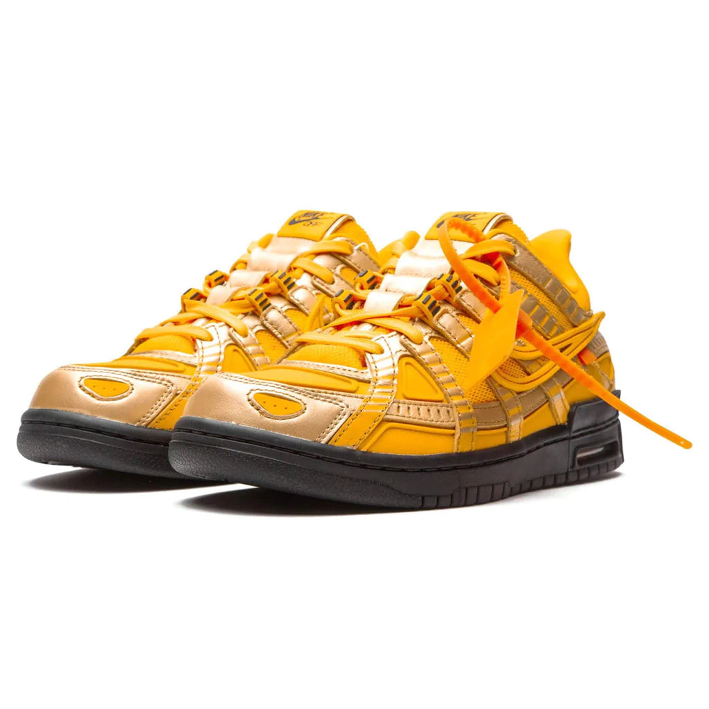 Off-White x Nike Air Rubber Dunk 'University Gold'
